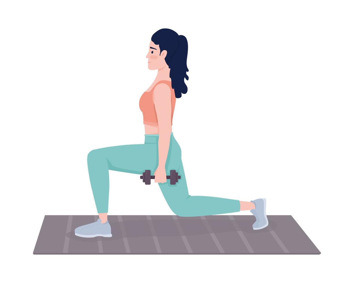 Abstract illustrated figure showing a full-body morning movement routine with arms extended in a structured exercise sequence